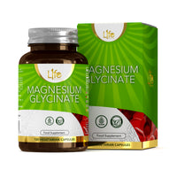 Load image into Gallery viewer, L1fe Nutrition Magnesium Glycinate Vegan Capsules 1000mg Per Serving
