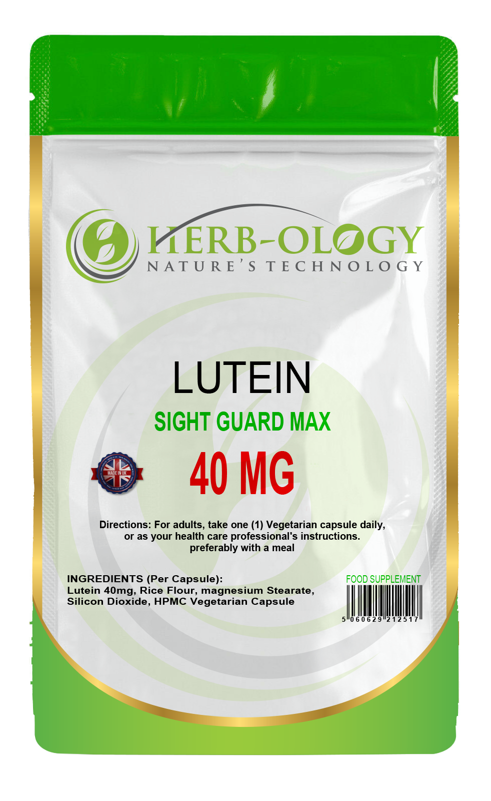 Lutein 40mg Vegetarian Capsules For Eye Health
