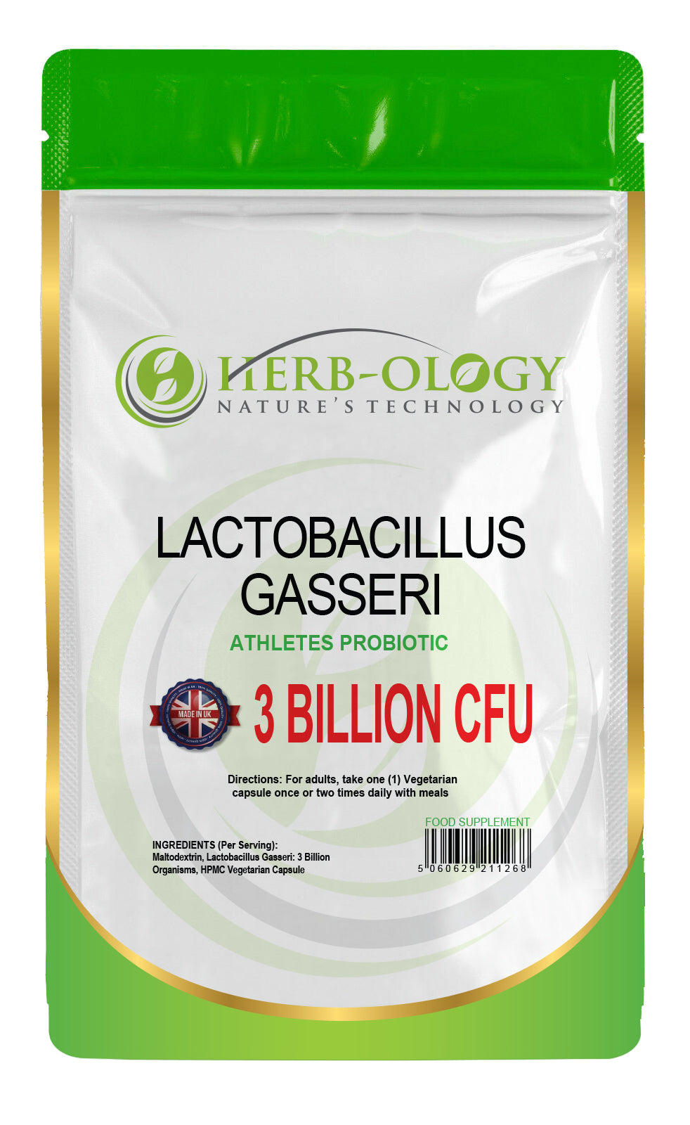 Herb-ology Lactobacillus Gasseri Vegan Probiotic Capsules For Gut Health