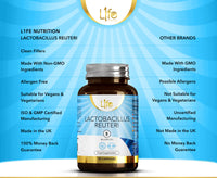Load image into Gallery viewer, L1fe Nutrition Lactobacillus Reuteri 5 Billion CFU Vegan Capsules
