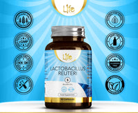 Load image into Gallery viewer, L1fe Nutrition Lactobacillus Reuteri 5 Billion CFU Vegan Capsules
