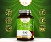 Load image into Gallery viewer, L1fe Nutrition Magnesium Glycinate Vegan Capsules 1000mg Per Serving
