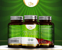 Load image into Gallery viewer, L1fe Nutrition Magnesium Glycinate Vegan Capsules 1000mg Per Serving
