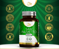 Load image into Gallery viewer, L1fe Nutrition Saw Palmetto 3000mg Vegan Capsules With Zinc
