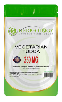 Load image into Gallery viewer, Herb-ology Tudca (Tauroursodeoxycholic Acid) 250mg Vegan Capsules
