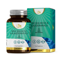 Load image into Gallery viewer, L1fe Nutrition Irish Sea Moss &amp; Bladderwrack Vegan Capsules (Short-Dated)
