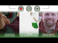 Load and play video in Gallery viewer, Herb-ology Pygeum Africanum 10:1 Extract 1600mg High Strength Vegan Capsules For Prostate Health
